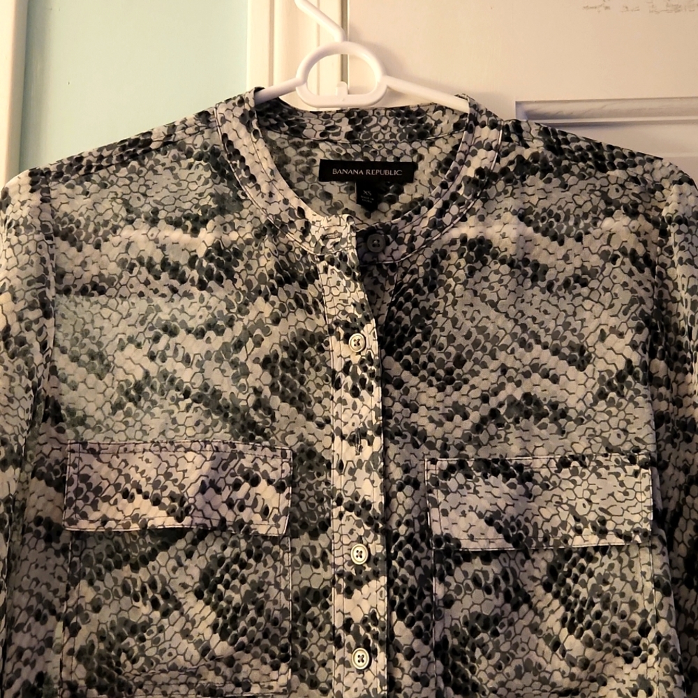 Sheer Banana Republic blouse